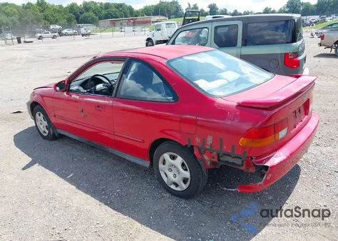 1998 Honda Civic Ex из США, поврежденный, VIN 1HGEJ8248WL036903